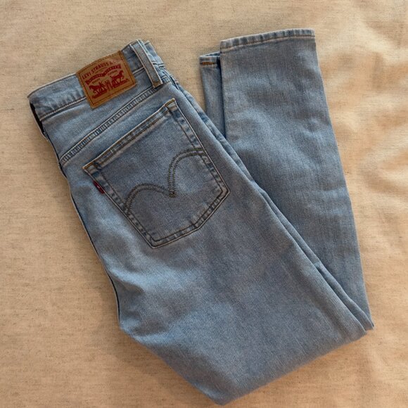 LEVI'S Wedgie Skinny Jeans, High-Rise | Distressed Jeans | Size 28 - Picture 1 of 12